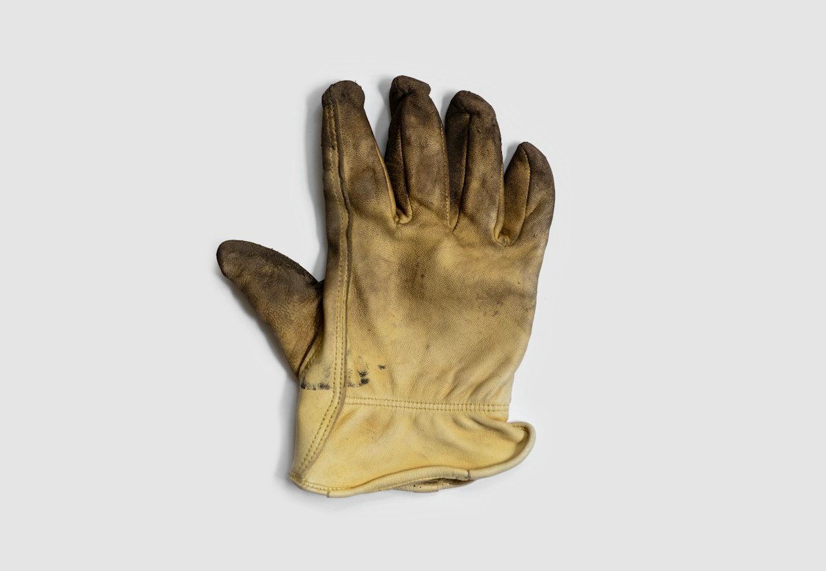Leather work gloves